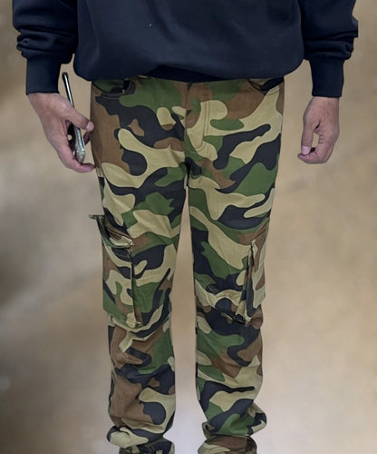 Stretchable 6-Pocket Camouflage Pants