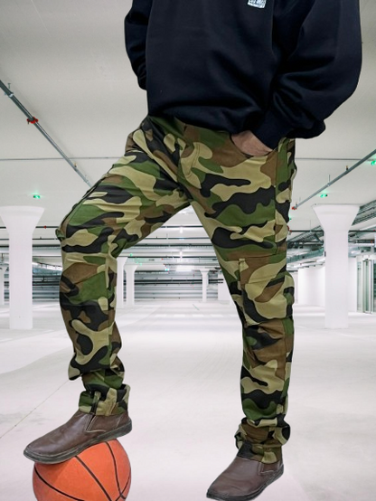 Stretchable 6-Pocket Camouflage Pants